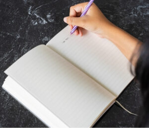 Tracking headaches and ageing in a headache diary to identify triggers.